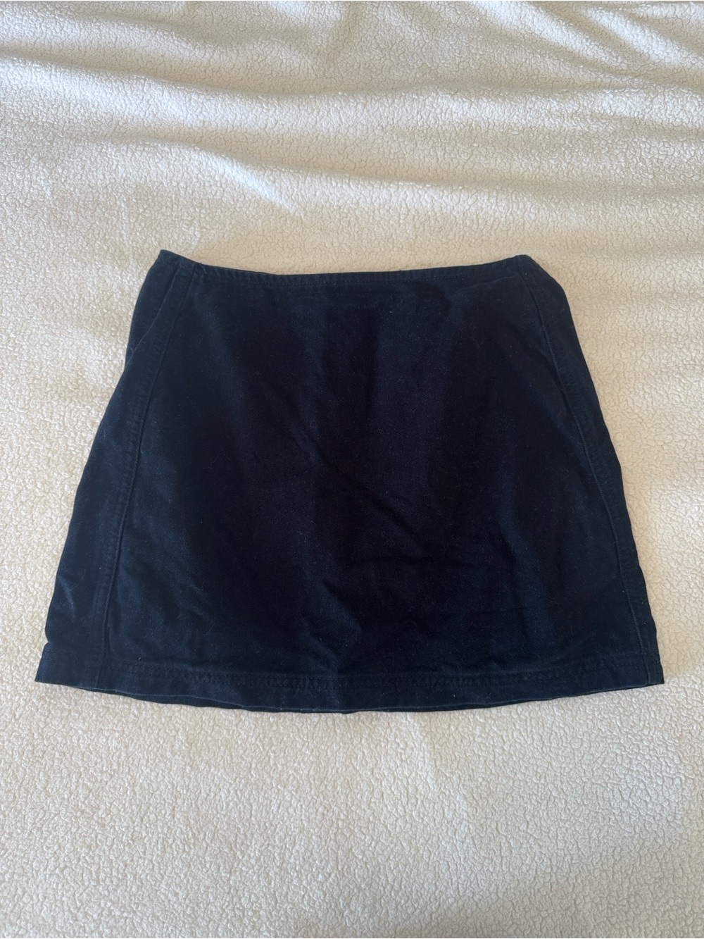 BDG Black Mini Skirt with Subtle Panel Seams